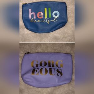 2 Ruby Cash Cosmetic Bags